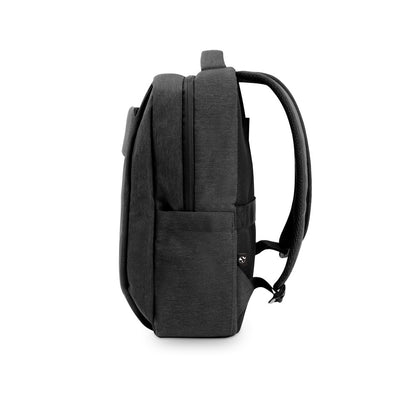 COVENTRY promotional laptop bag in dark grey (detail view) with custom logo branding