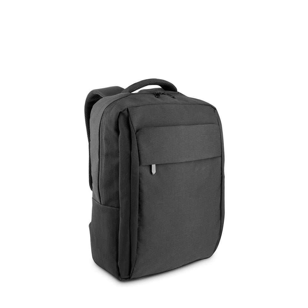 COVENTRY promotional laptop bag in dark grey with custom logo branding