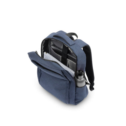 COVENTRY promotional laptop bag in navy blue (detail view) with custom logo branding