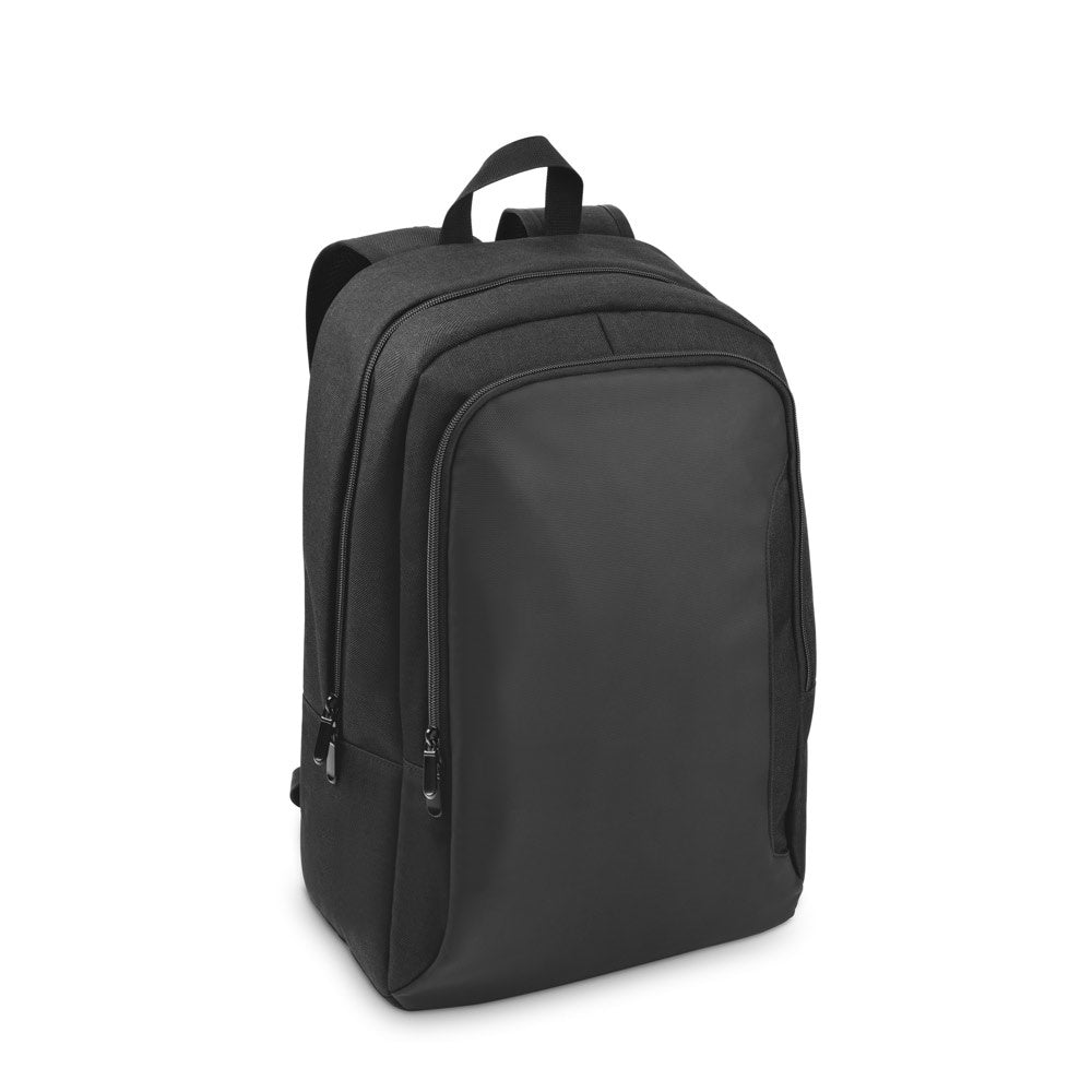 DRAMMEN promotional laptop bag in black with custom logo branding