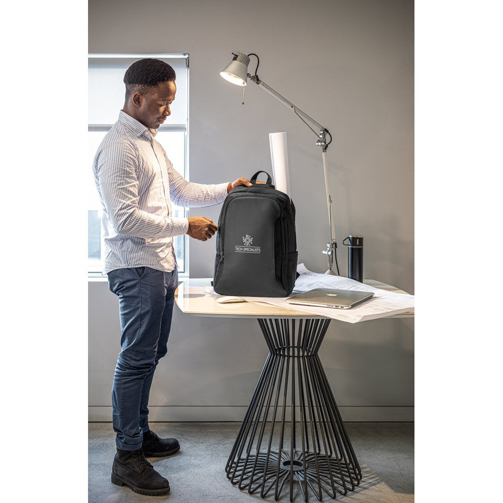 DRAMMEN promotional laptop bag with custom logo branding