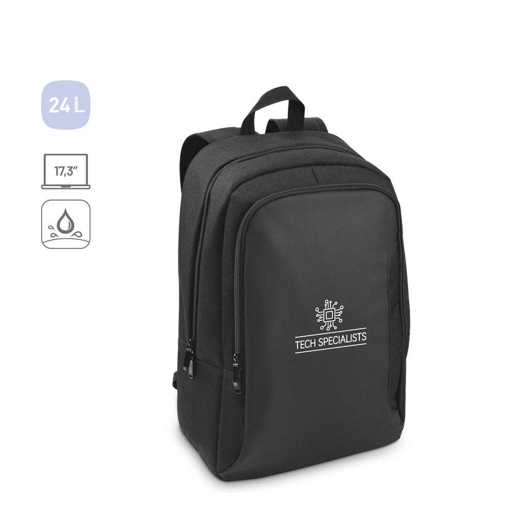 DRAMMEN promotional laptop bag (complete set view) with custom logo branding