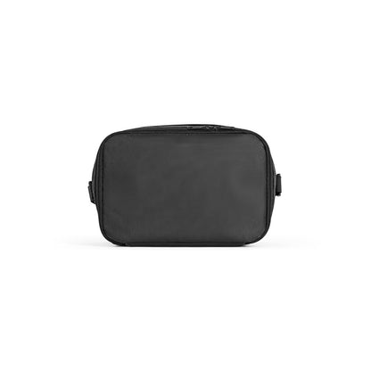 CANCUN promotional cooler bag in black (detail view) with custom logo branding