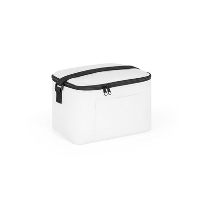 CANCUN promotional cooler bag in white with custom logo branding