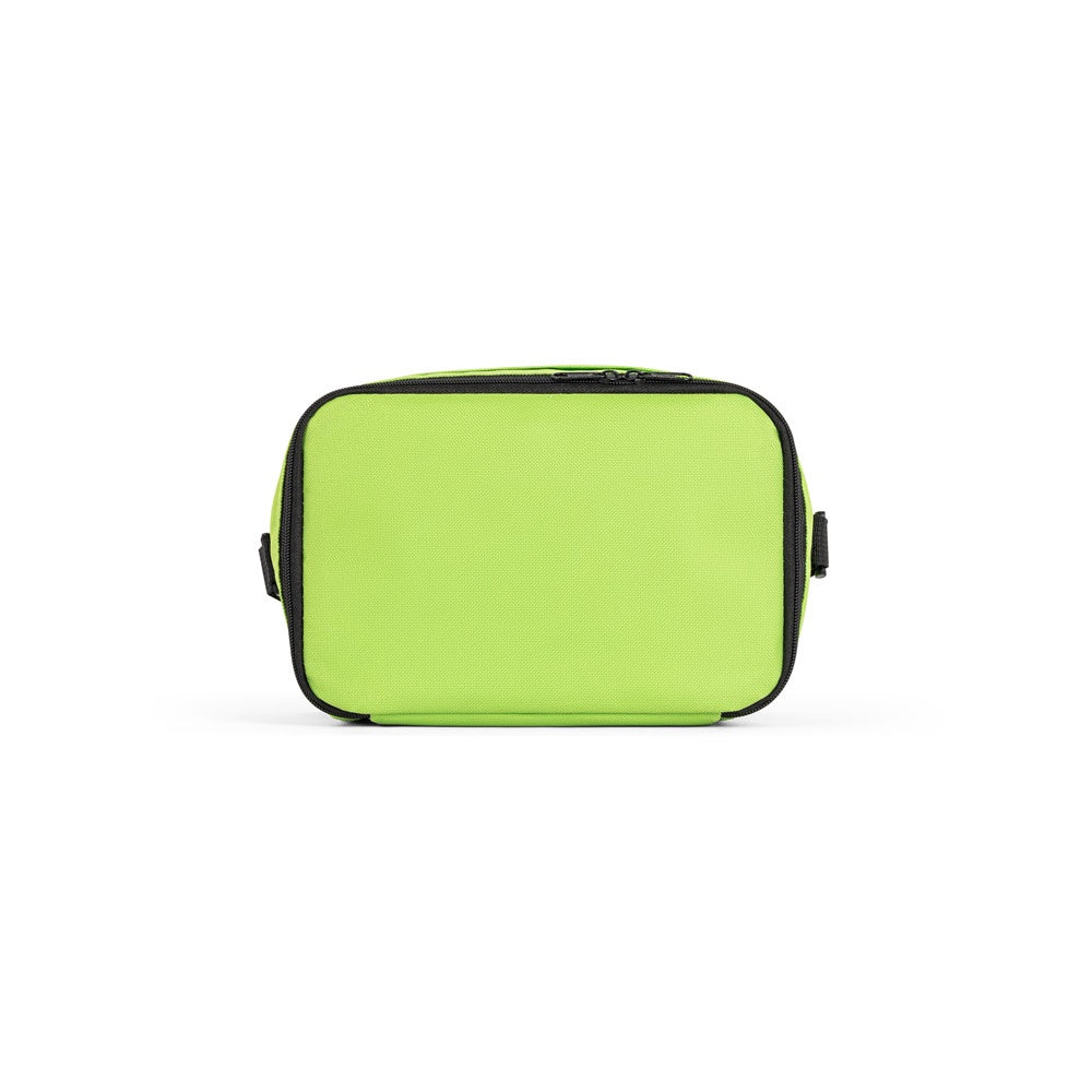CANCUN promotional cooler bag in light green (detail view) with custom logo branding