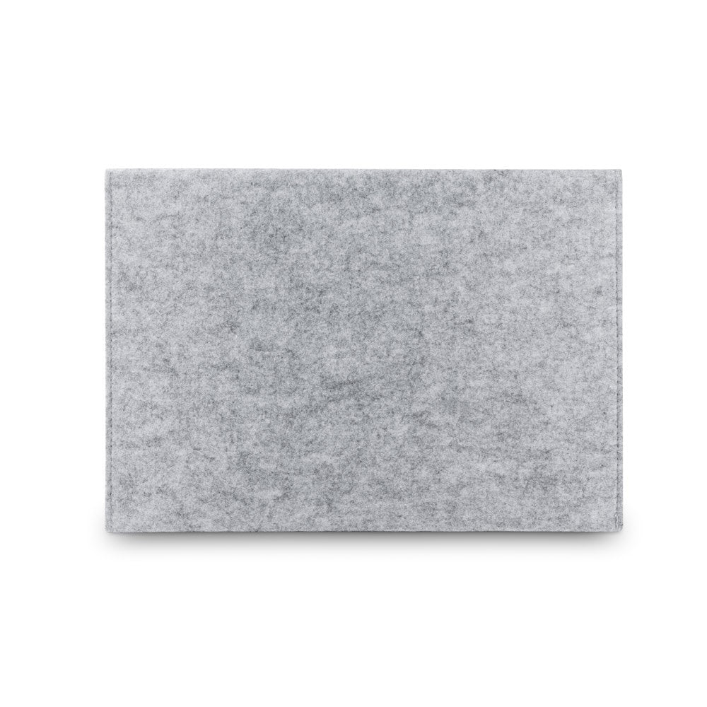 FELPY SLEEVE promotional laptop bag in light grey with custom logo branding
