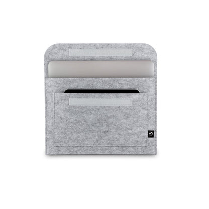 FELPY SLEEVE promotional laptop bag in light grey with custom logo branding