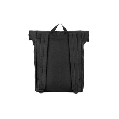 ATENAS promotional laptop bag in black (detail view) with custom logo branding