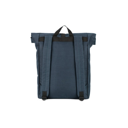 ATENAS promotional laptop bag in blue (detail view) with custom logo branding