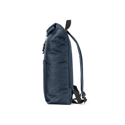 ATENAS promotional laptop bag in blue (detail view) with custom logo branding
