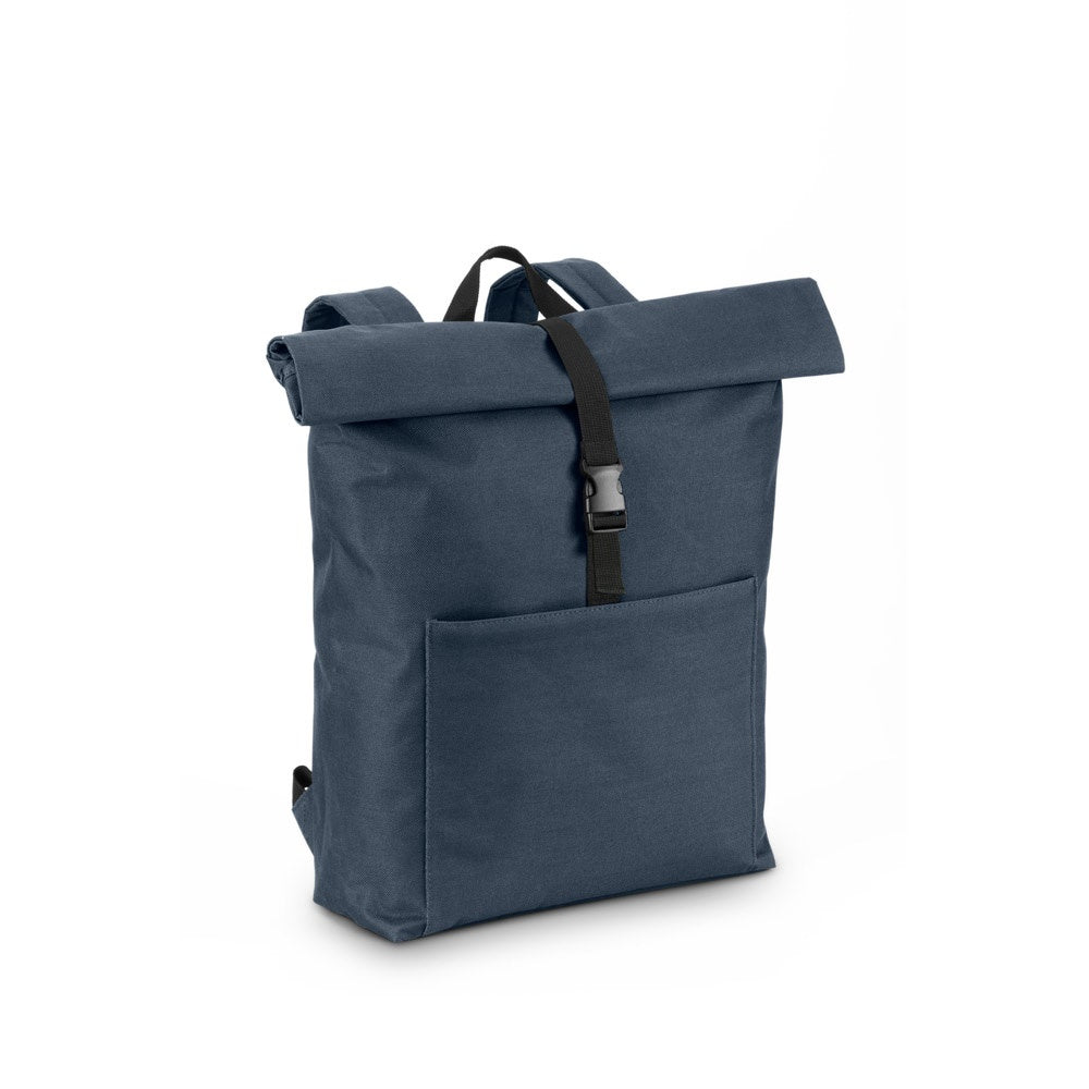 ATENAS promotional laptop bag in blue with custom logo branding