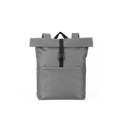 ATENAS promotional laptop bag in grey (detail view) with custom logo branding