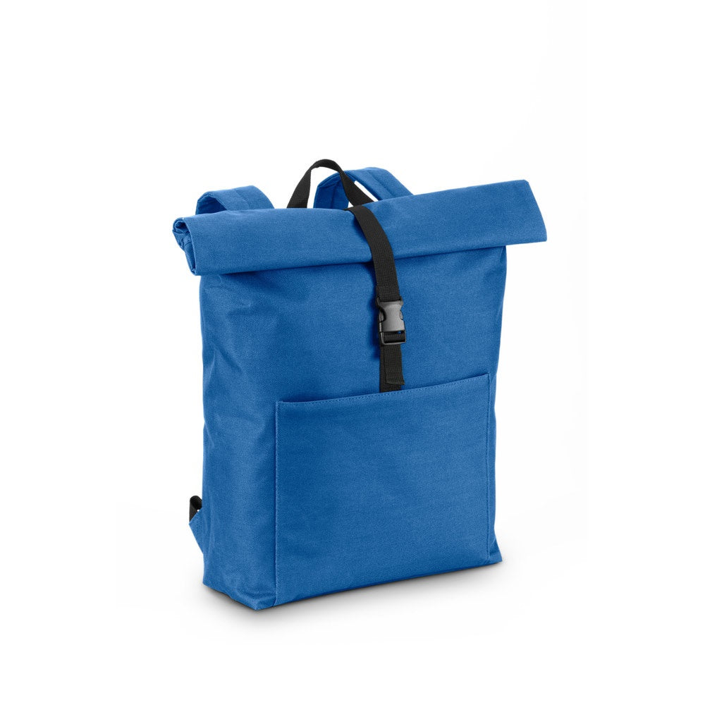 ATENAS promotional laptop bag in royal blue with custom logo branding