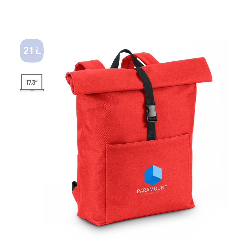 ATENAS promotional laptop bag (complete set view) with custom logo branding