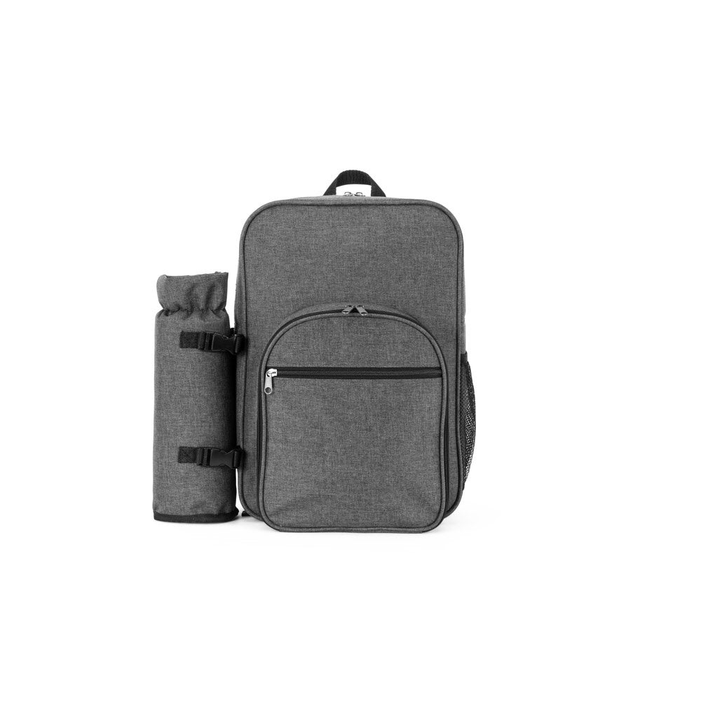 WHITSUNDAY promotional cooler bag in dark grey (detail view) with custom logo branding