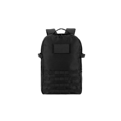 EDINBURGH BPACK promotional backpack in black (detail view) with custom logo branding