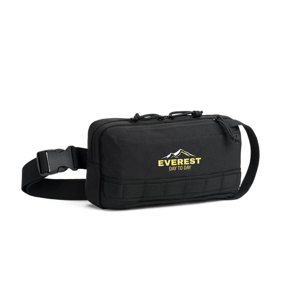 EDINBURGH promotional travel bag in black with custom logo branding