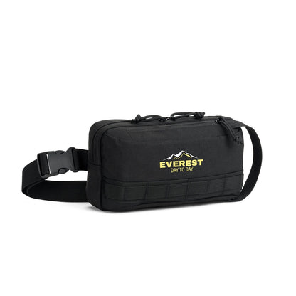 EDINBURGH promotional travel bag in black with custom logo branding