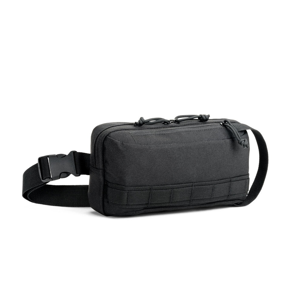 EDINBURGH promotional travel bag in black with custom logo branding