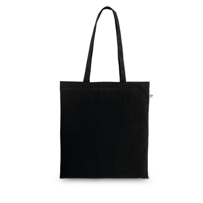 MADEIRA promotional tote bag in black with custom logo branding