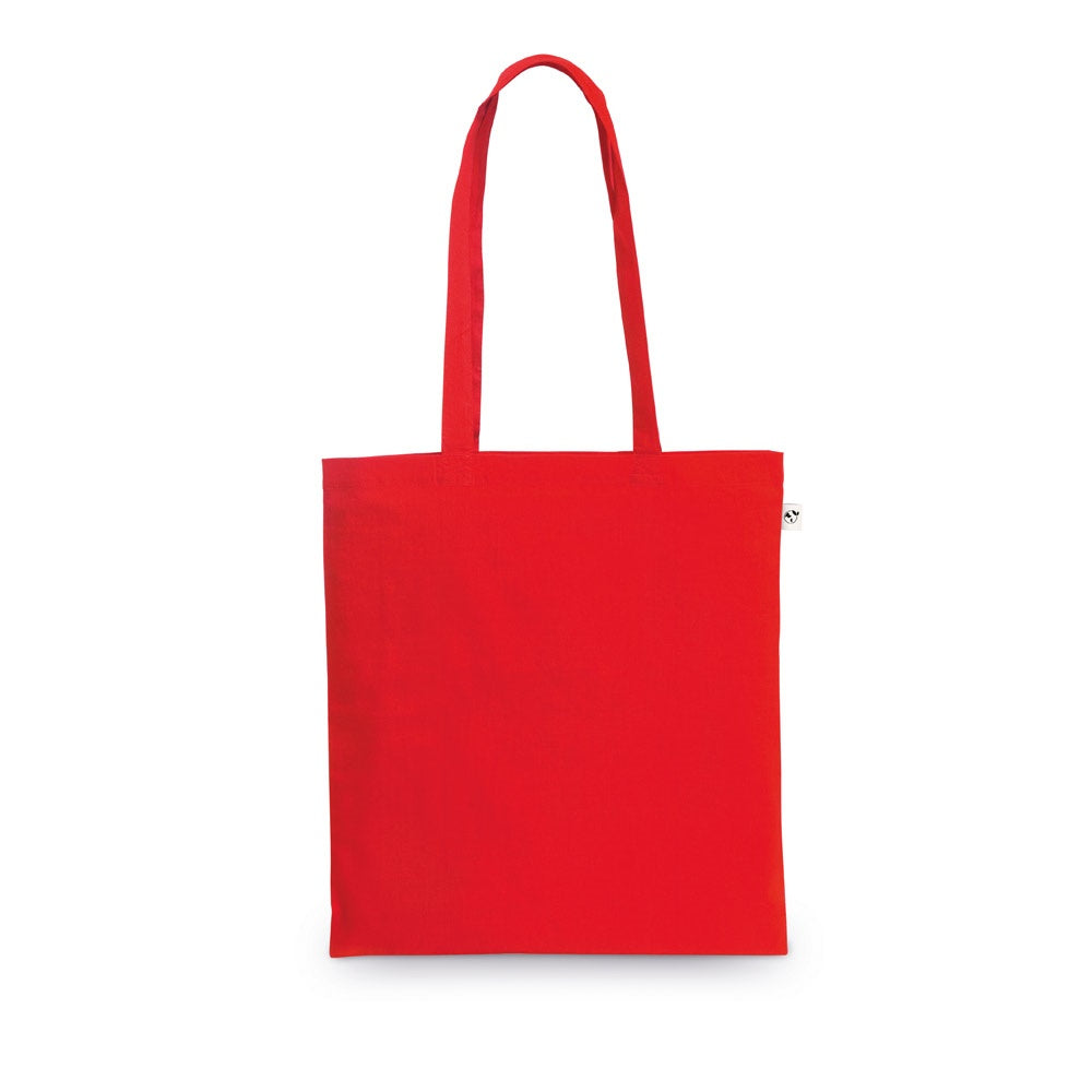 MADEIRA promotional tote bag in red with custom logo branding