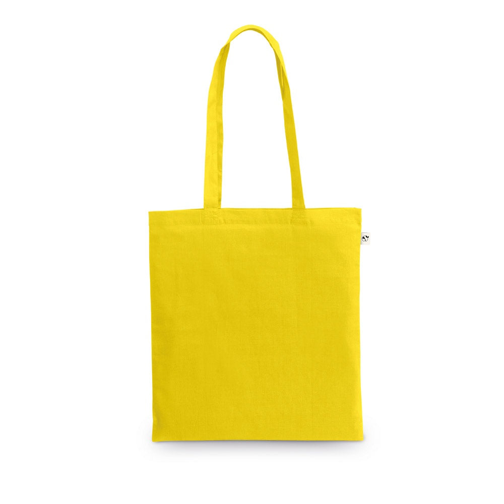 MADEIRA promotional tote bag in yellow with custom logo branding
