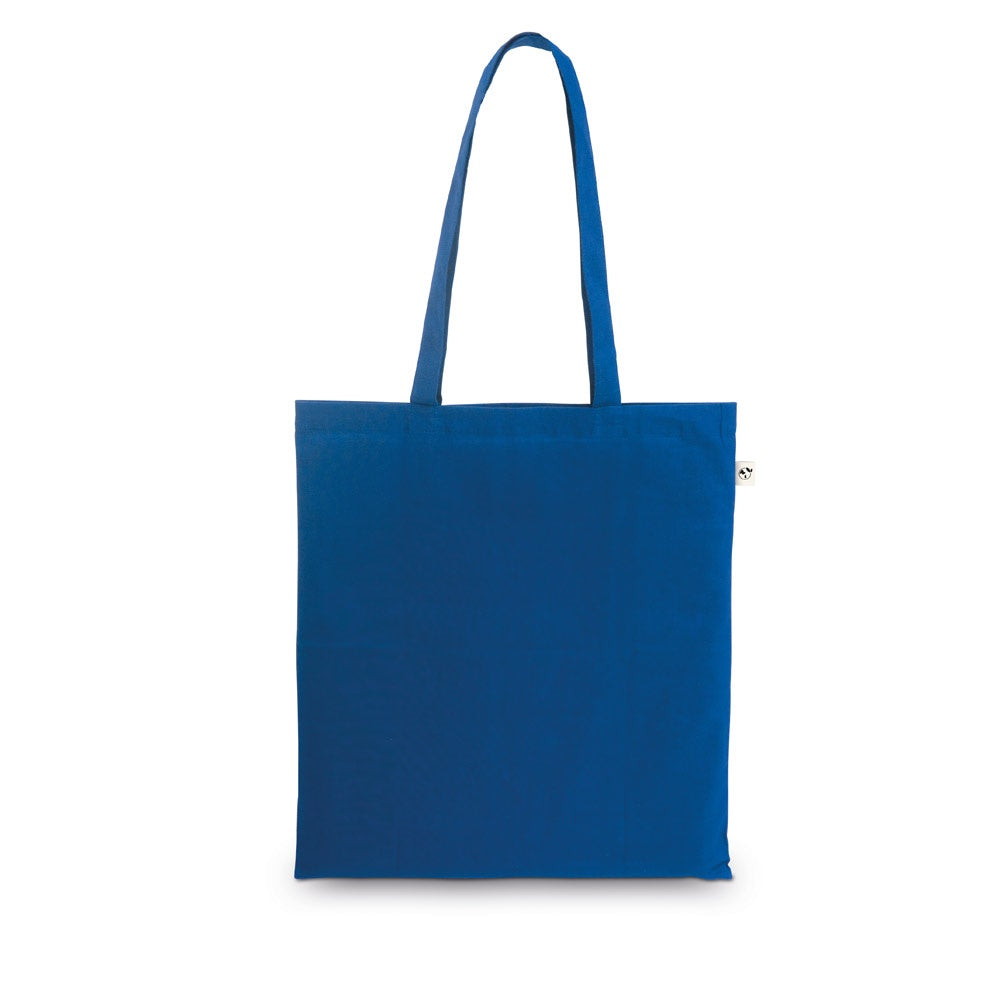 MADEIRA promotional tote bag in royal blue with custom logo branding