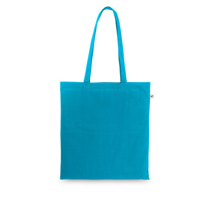 MADEIRA promotional tote bag in light blue with custom logo branding