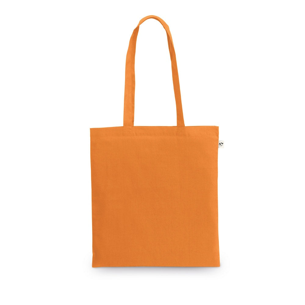 MADEIRA promotional tote bag in orange with custom logo branding