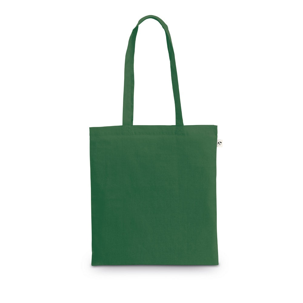 MADEIRA promotional tote bag in dark green with custom logo branding
