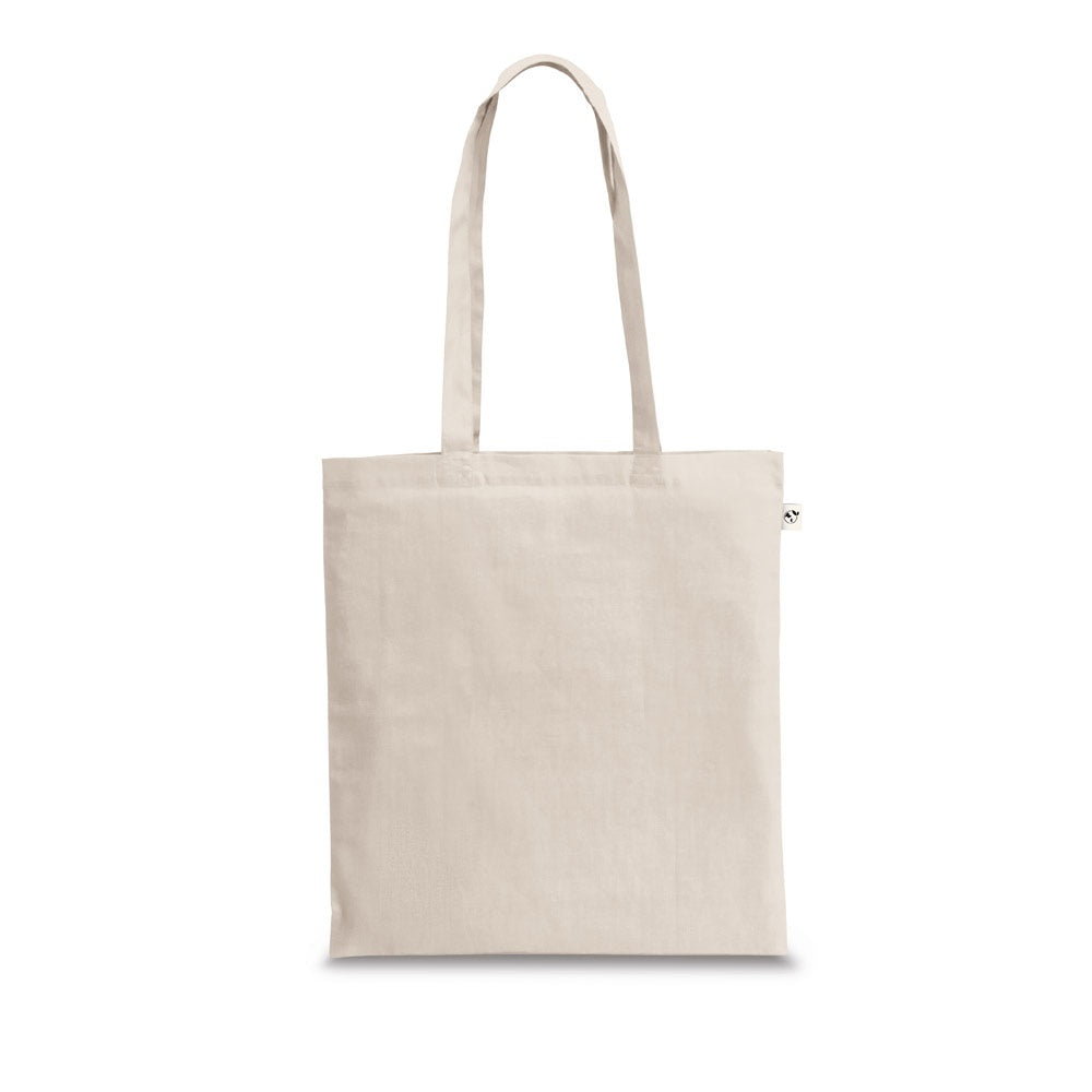 SVANETI promotional tote bag in light natural with custom logo branding