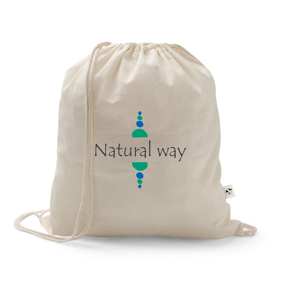 SALAMANCA promotional tote bag in light natural with custom logo branding