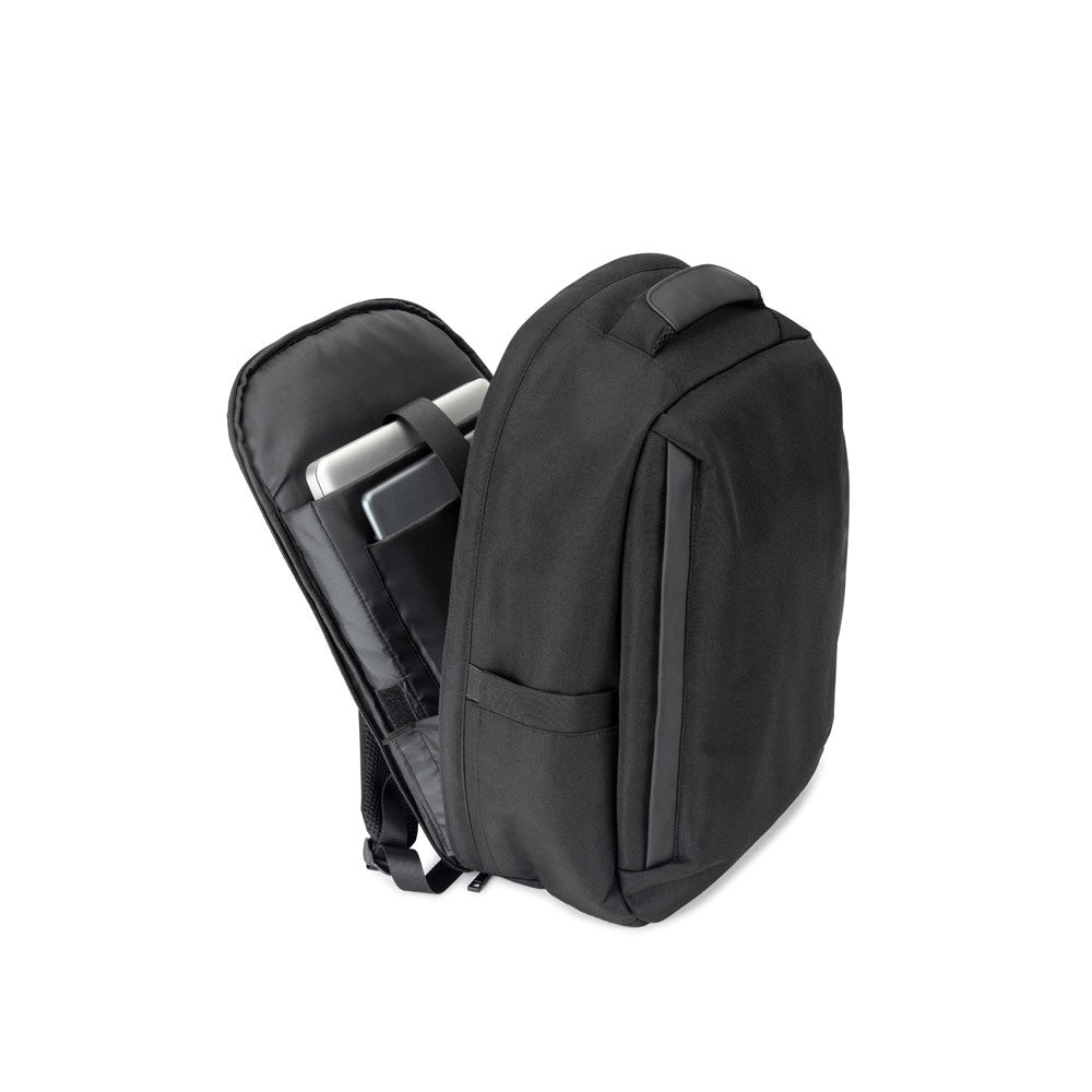 YANGON BPACK promotional laptop bag in black with custom logo branding