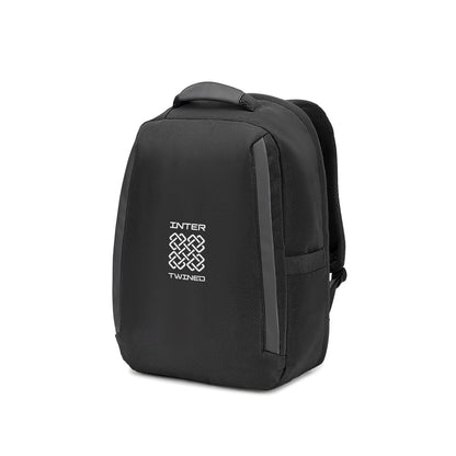 YANGON BPACK promotional laptop bag in black with custom logo branding