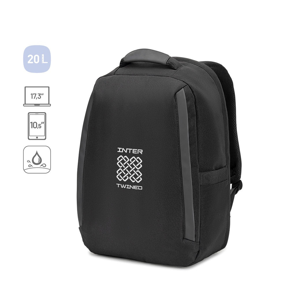 YANGON BPACK promotional laptop bag (complete set view) with custom logo branding