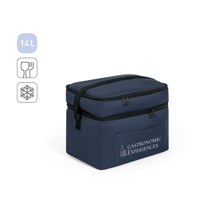 CANCUN LARGE promotional cooler bag (complete set view) with custom logo branding