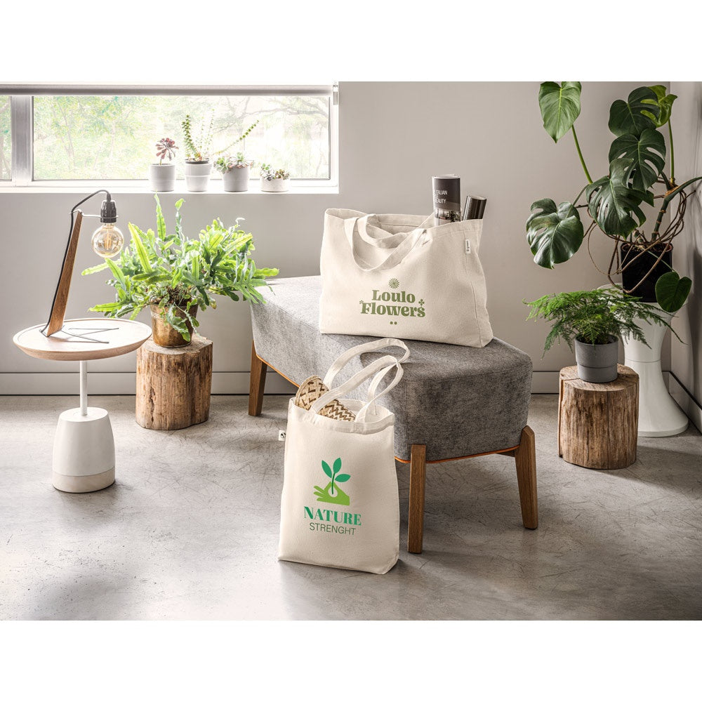 HARBOR promotional tote bag with custom logo branding