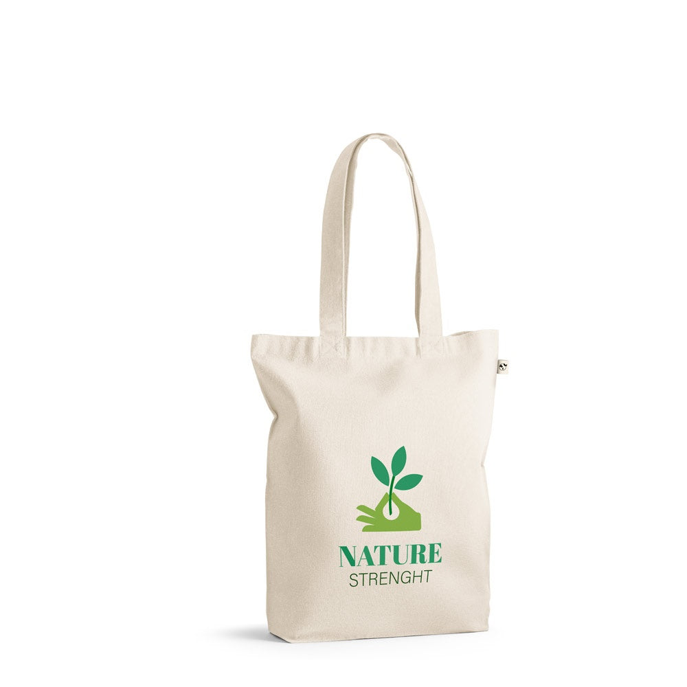 HARBOR promotional tote bag (complete set view) with custom logo branding