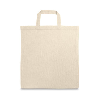 VICTORIA promotional tote bag in light natural with custom logo branding
