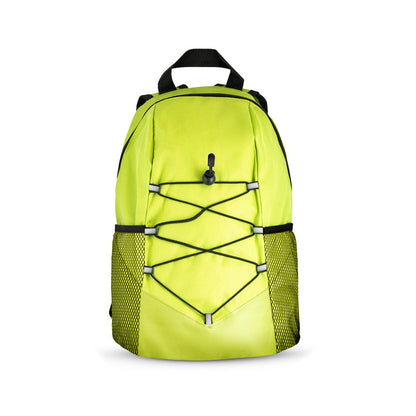 TURIM promotional backpack in light green (detail view) with custom logo branding