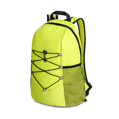 TURIM promotional backpack in light green with custom logo branding