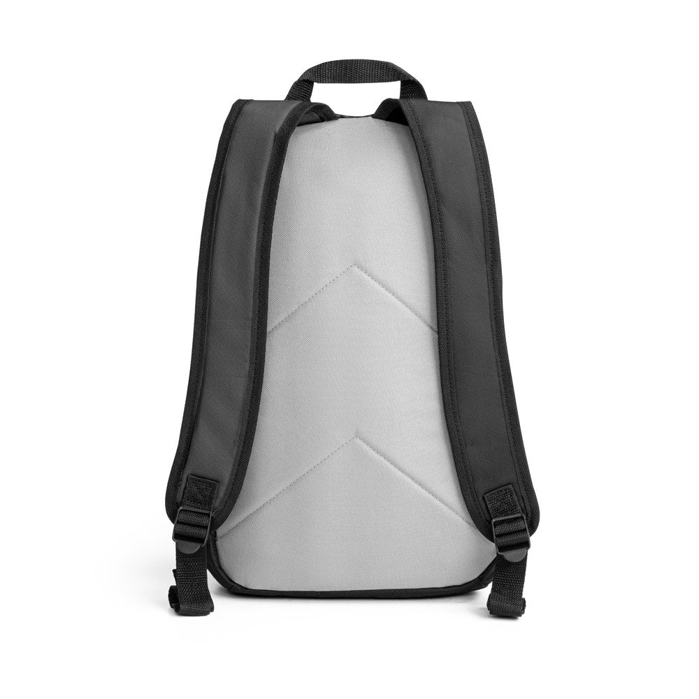 TURIM promotional backpack in black with custom logo branding