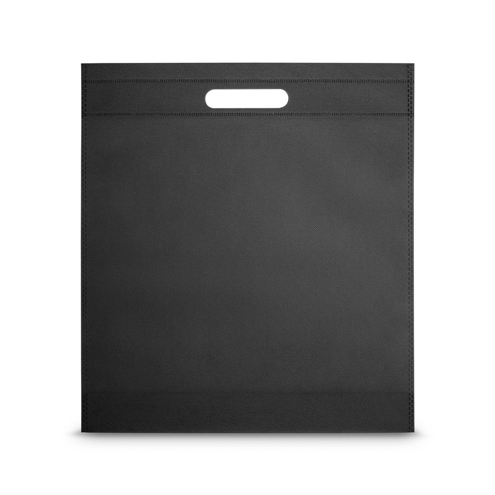 STRATFORD promotional tote bag in black with custom logo branding