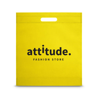 STRATFORD promotional tote bag in yellow with custom logo branding