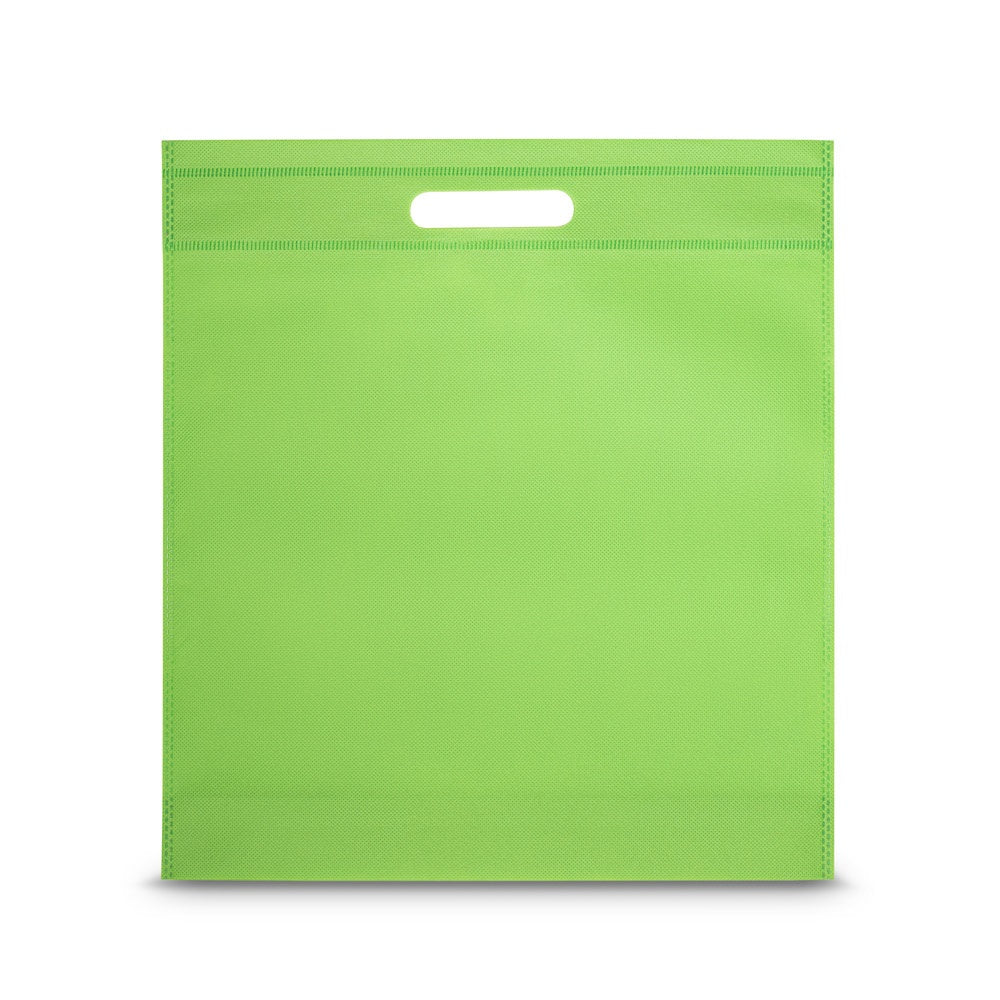 STRATFORD promotional tote bag in light green with custom logo branding