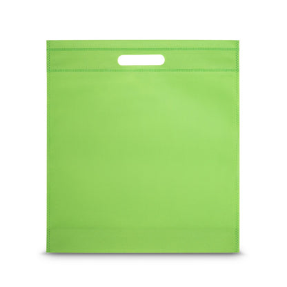 STRATFORD promotional tote bag in light green with custom logo branding