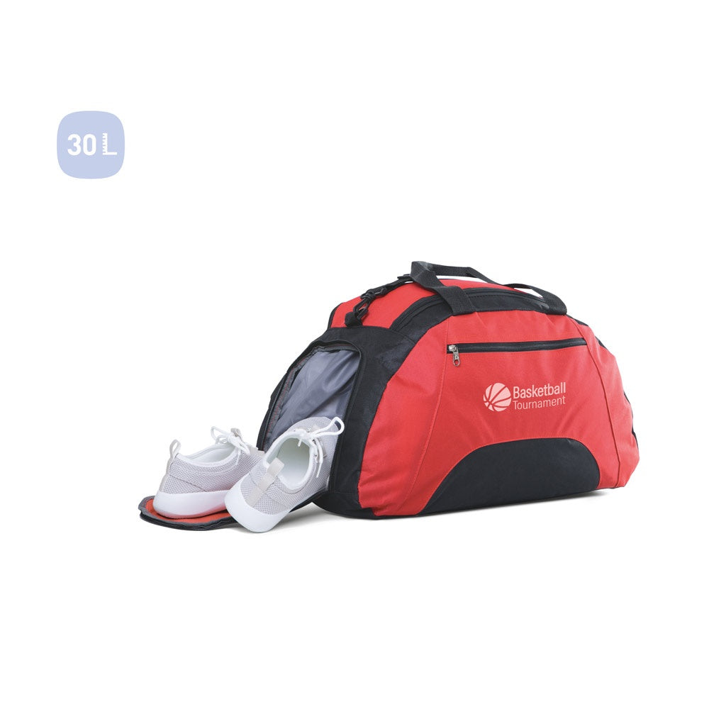 FIT promotional sports bag (complete set view) with custom logo branding