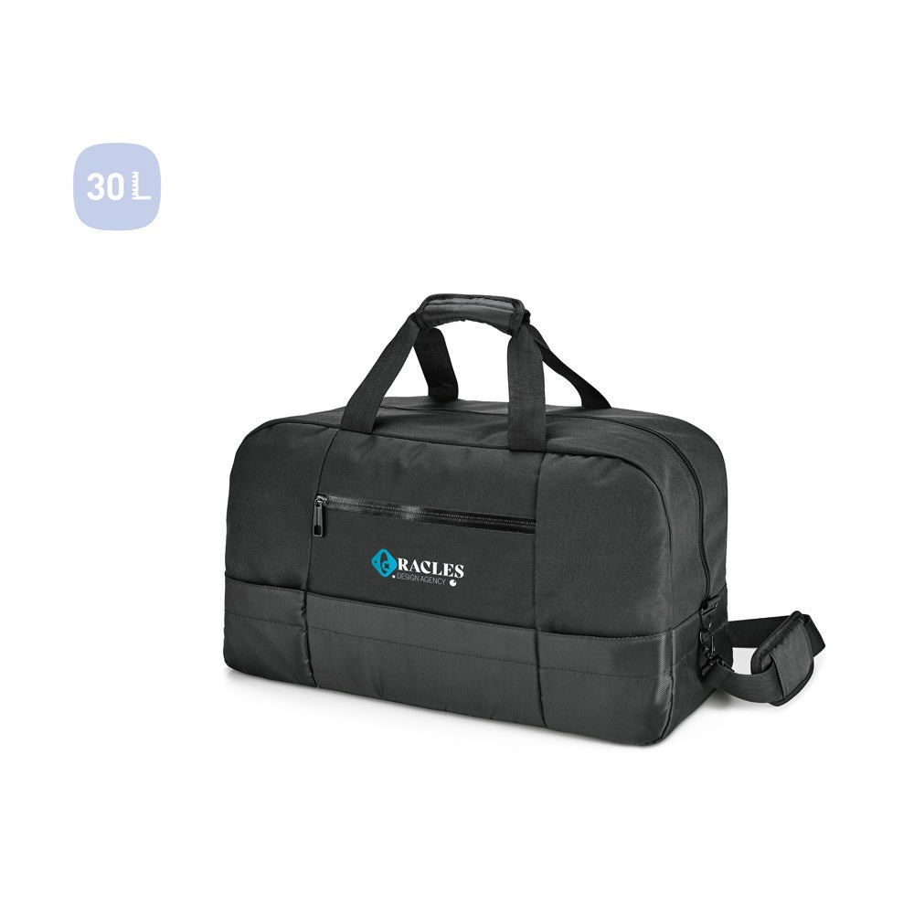 ZIPPERS SPORT promotional sports bag (complete set view) with custom logo branding