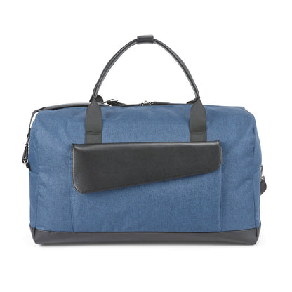 Motion Bag promotional travel bag in blue (detail view) with custom logo branding
