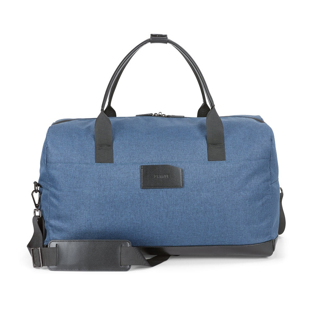 Motion Bag promotional travel bag in blue (detail view) with custom logo branding